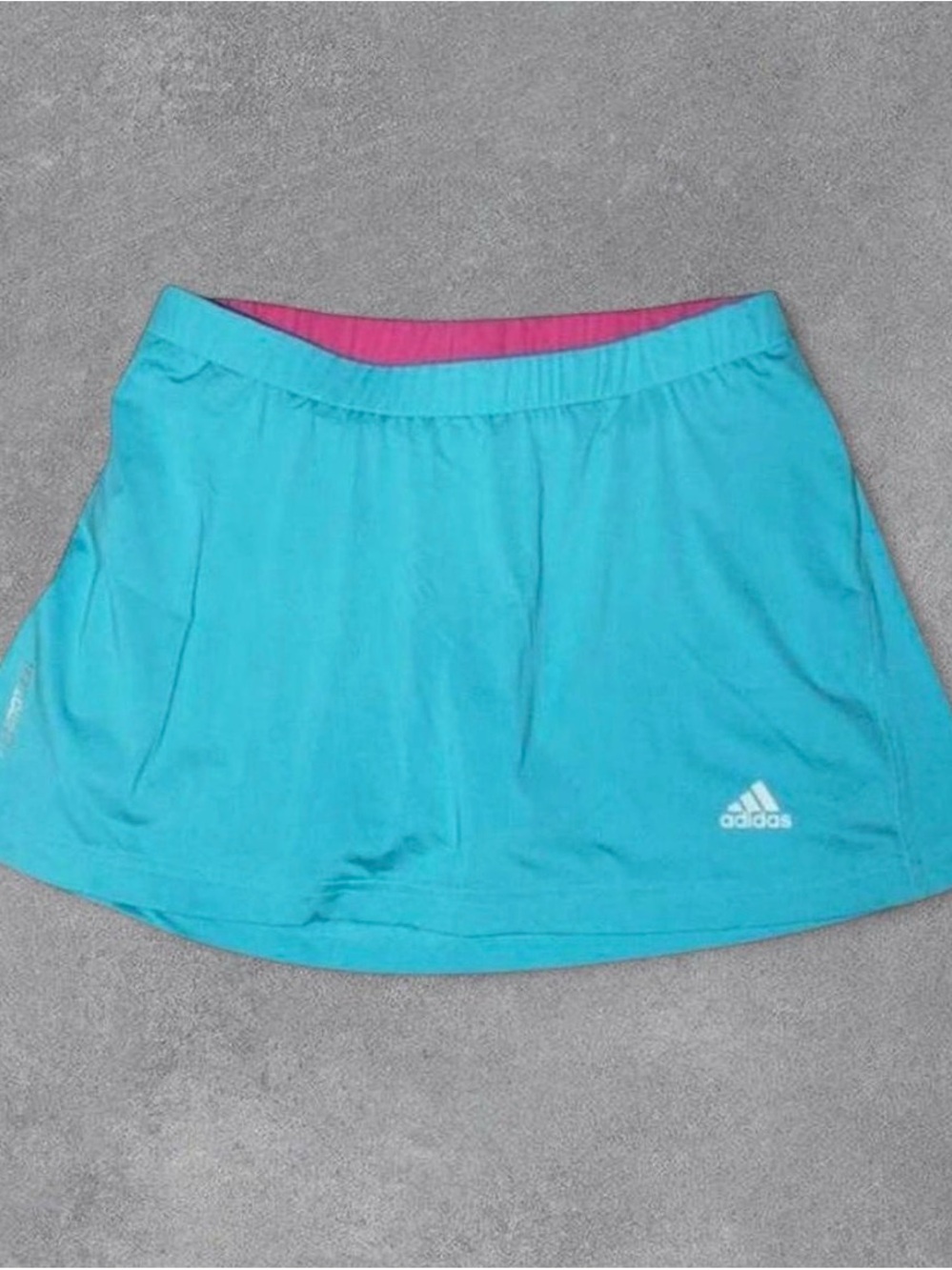 Adidas Blue & Pink Athletic tennis skort with White Logo